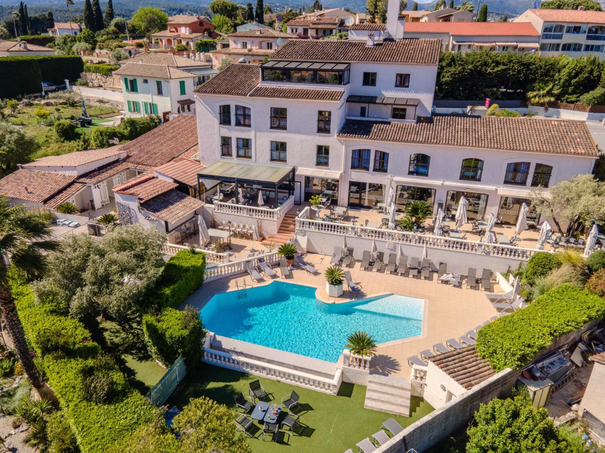 Hotel & Restaurant Perla Riviera Villeneuve-Loubet Exterior foto